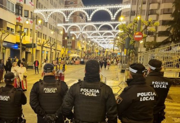 Policía Local en las Fiestas de San Jorge