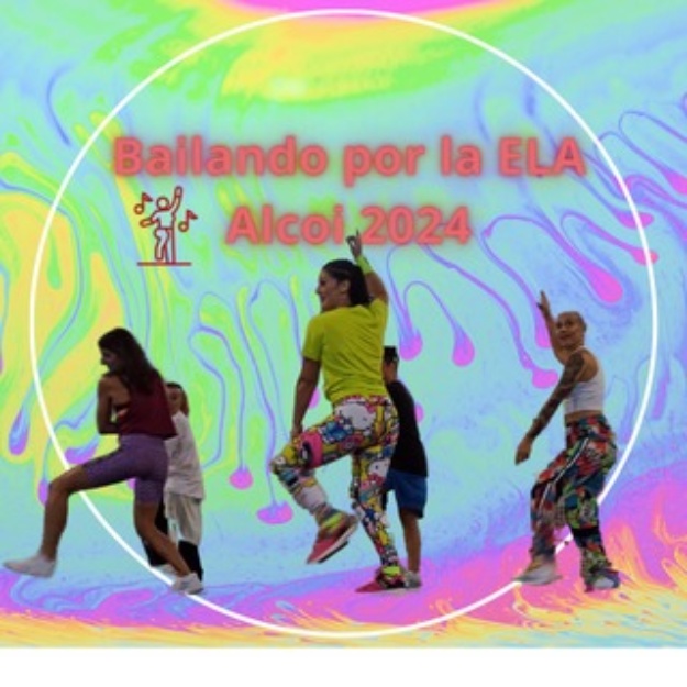 Cartell de la 'masterclass' de zumba de 'Bailando por la ELA, Alcoi 2024'