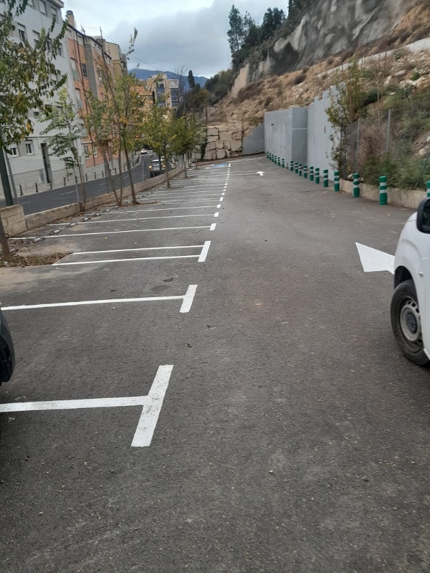 Aparcament al carrer Alacant una vegada finalitzades les obres