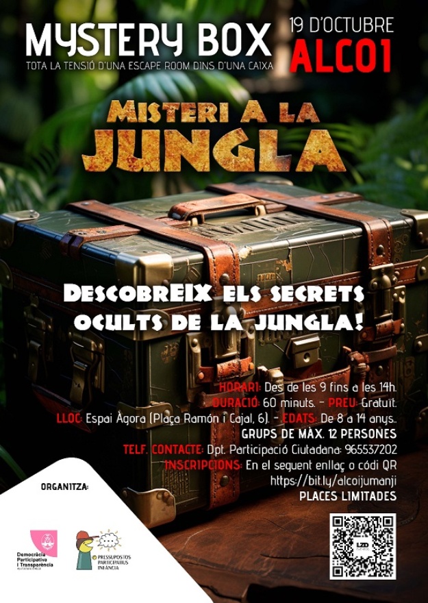 Cartell del joc d'escapada Misteri a la jungla