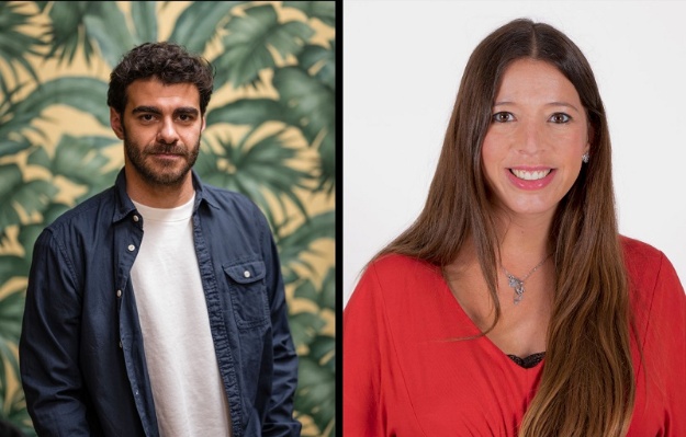 Fotos de l'actor Rafa Segura i l'escriptora Natàlia Gisbert