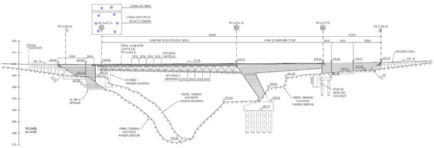 Dibujo del proyecto actualizado del Pont de Serelles