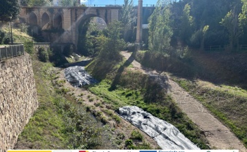 Zona del riu on s'està actuant