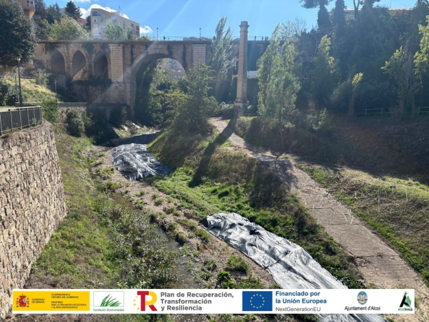 Zona del riu on s'està actuant