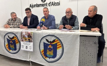 Carlos Pla, Enrique Gutiérrez, Alberto Belda, Rafa Zamorano i Enrique Castelló en roda de premsa