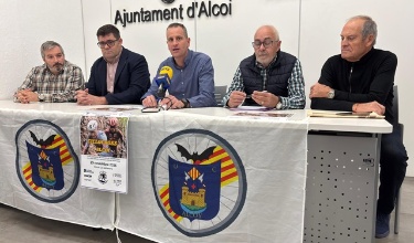 Carlos Pla, Enrique Gutiérrez, Alberto Belda, Rafa Zamorano i Enrique Castelló en roda de premsa