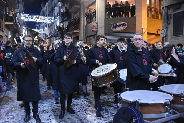 Banda de música en la Cavalcada dels Reis d'Orient