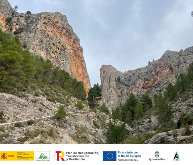 Panorámica de acceso al Barranc del Cint