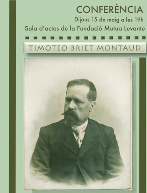 Cartell de la conferència sobre Timoteo Briet