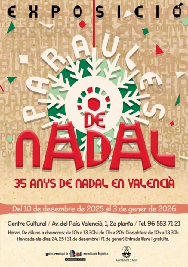 Cartell Exposició Paraules de Nadal
