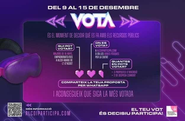 Cartell Votació pressupostos participatius d'Alcoi