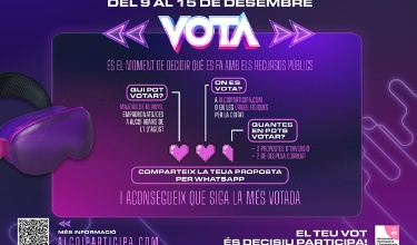 Cartell Votació pressupostos participatius d'Alcoi