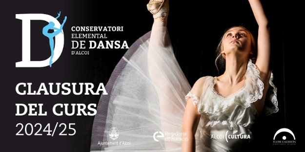 Cartell Fi de curs 2025 del Conservatori Elemental de Dansa d'Alcoi