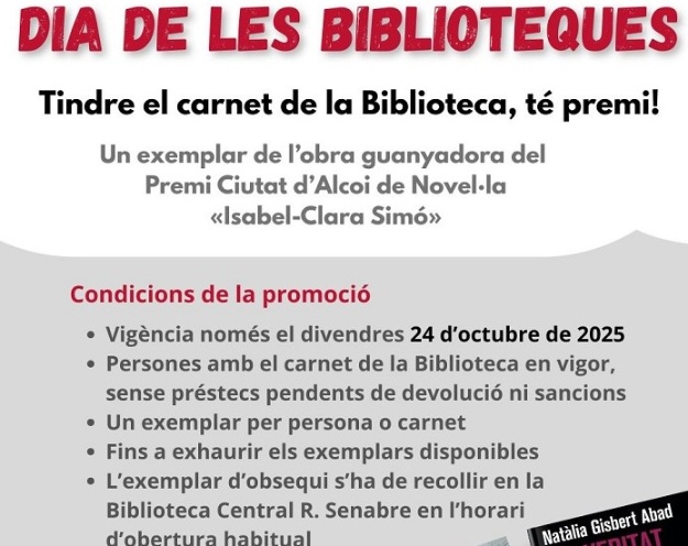 Cartel 'Día de las bibliotecas 2025'