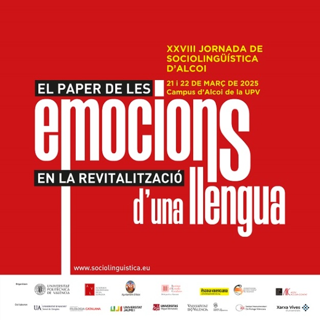 Cartell XXVIII Jornada de Sociolingüística d'Alcoi - 21 i 22 de març de 2025