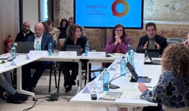 Toni Francés durant la seua participació en el Consell rector de la Red Innpulso