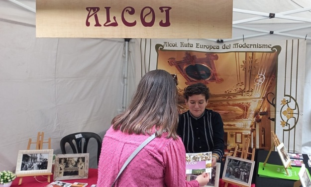Stand de Alcoy en la Fira Modernista de Barcelona