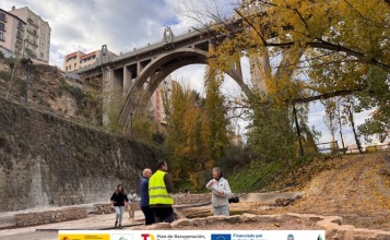 Representants de la Fundación Biodiversidad en la seua visita a Alcoi amb tècnics municipals