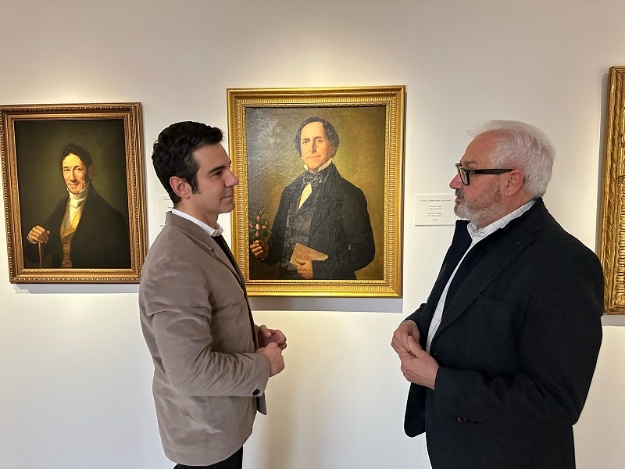 Ignacio Trelis y Pablo González en el museo San Pío