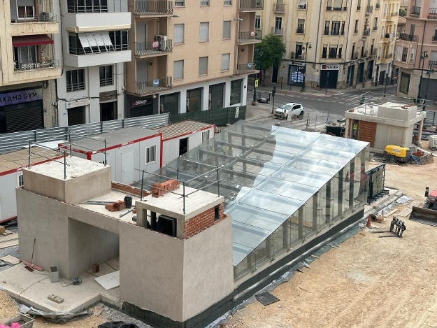 Estat actual de les obres de La Rosaleda