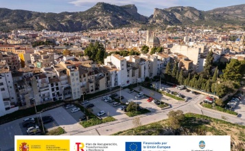 Vista aèria de l'aparcament de la Riba