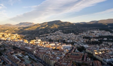 Imatge aerea d'Alcoi