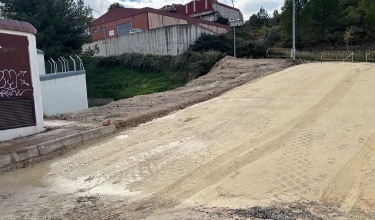 Obra d'unió del carrer Alacant i carrer Filà Verds