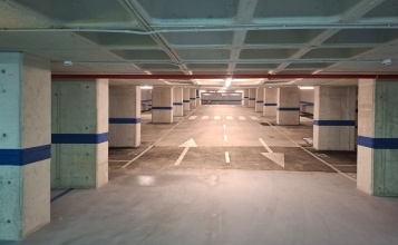 Obres de l'aparcament finalitzades amb la pintura i senyalització conclosa