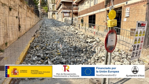 Obres al carrer Diego Fernando Montañés
