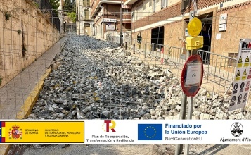 Obres al carrer Diego Fernando Montañés