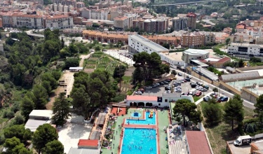 Vista aérea de la Piscina Municipal José Trenzano