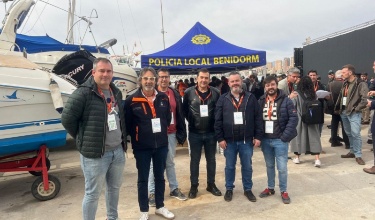Raül Llopis i diferents tècnics en la jornada celebrada a Benidorm