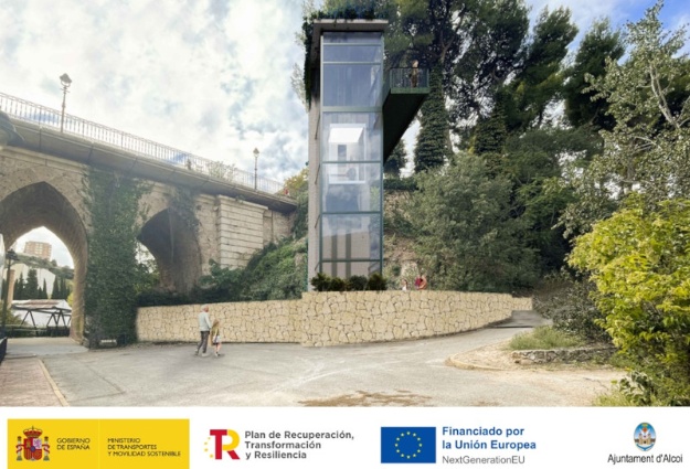 Recreació del projecte de l'ascensor