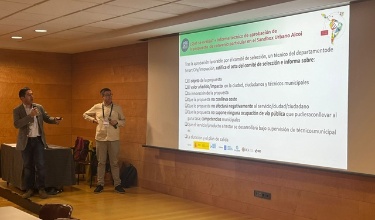 Toni Francés y Pedro Ramiro durante su exposición