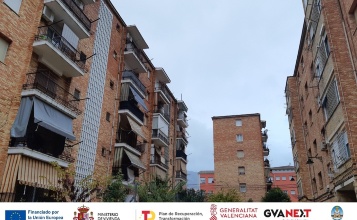 Una imatge actual dels habitatges del barri de Sagrat Cor