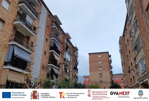 Una imatge actual dels habitatges del barri de Sagrat Cor