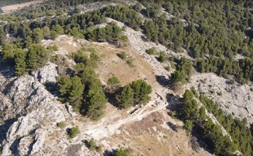 Vista aèria del jaciment de El Castellar