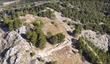 Vista aèria del jaciment de El Castellar