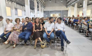 Alcalde , vicealcalde i regidors en l'obertura del curs de les aules de Gent Gran