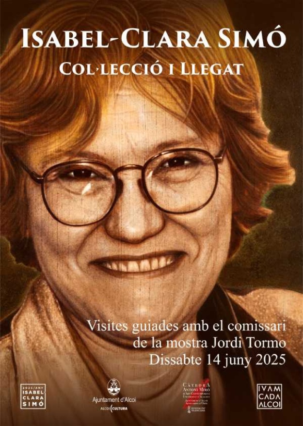 cartell visites guiades exposició Isabel-Clara Simó