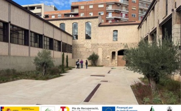 Imatge virtual d'un pati del complex de Rodes