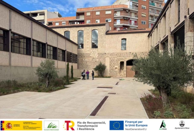 Imatge virtual d'un pati del complex de Rodes