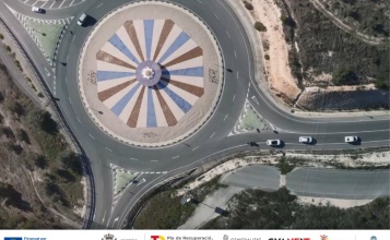 Vista aèria de la zona on es realitzarà l'actuació