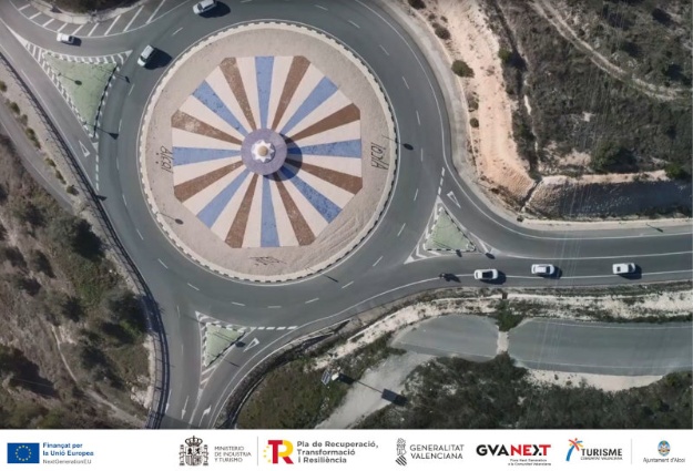 Vista aèria de la zona on es realitzarà l'actuació