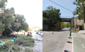 Actuació per restablir l'accés a San Vicente de Paúl