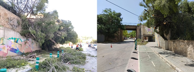 Actuació per restablir l'accés a San Vicente de Paúl
