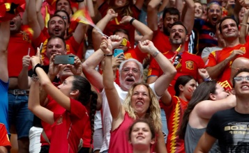 Aficionados de la Selección Española de Futbol