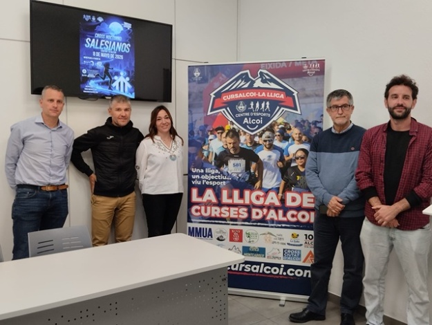 Alberto Belda amb responsables dels col·legis Salesians