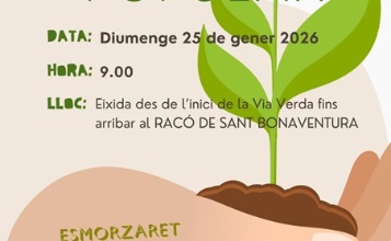 Cartell anunciador de la repoblació popular del 25 de gener