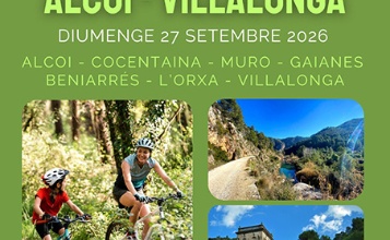 Cartell d'Amb bici per la via verda 2026